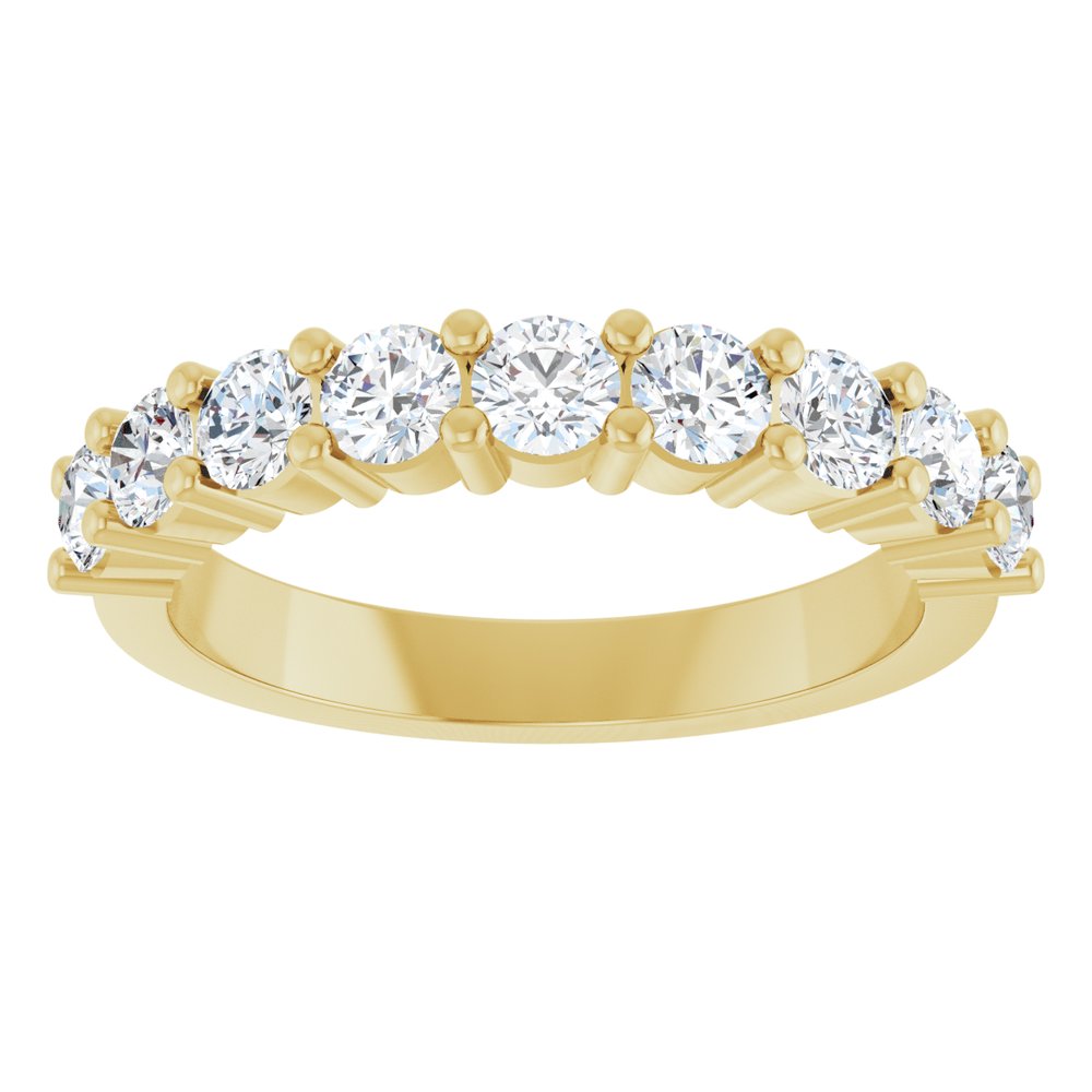 14K Yellow Gold 1 CTW Lab-Grown Diamond Anniversary Band
