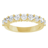 14K Yellow Gold 1 CTW Lab-Grown Diamond Anniversary Band
