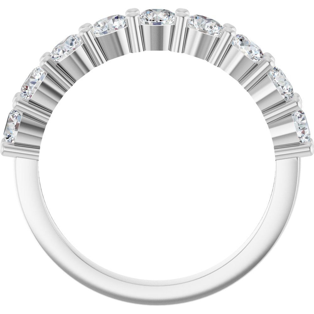 14K White Gold 1 1/4 CTW Lab-Grown Diamond Anniversary Band