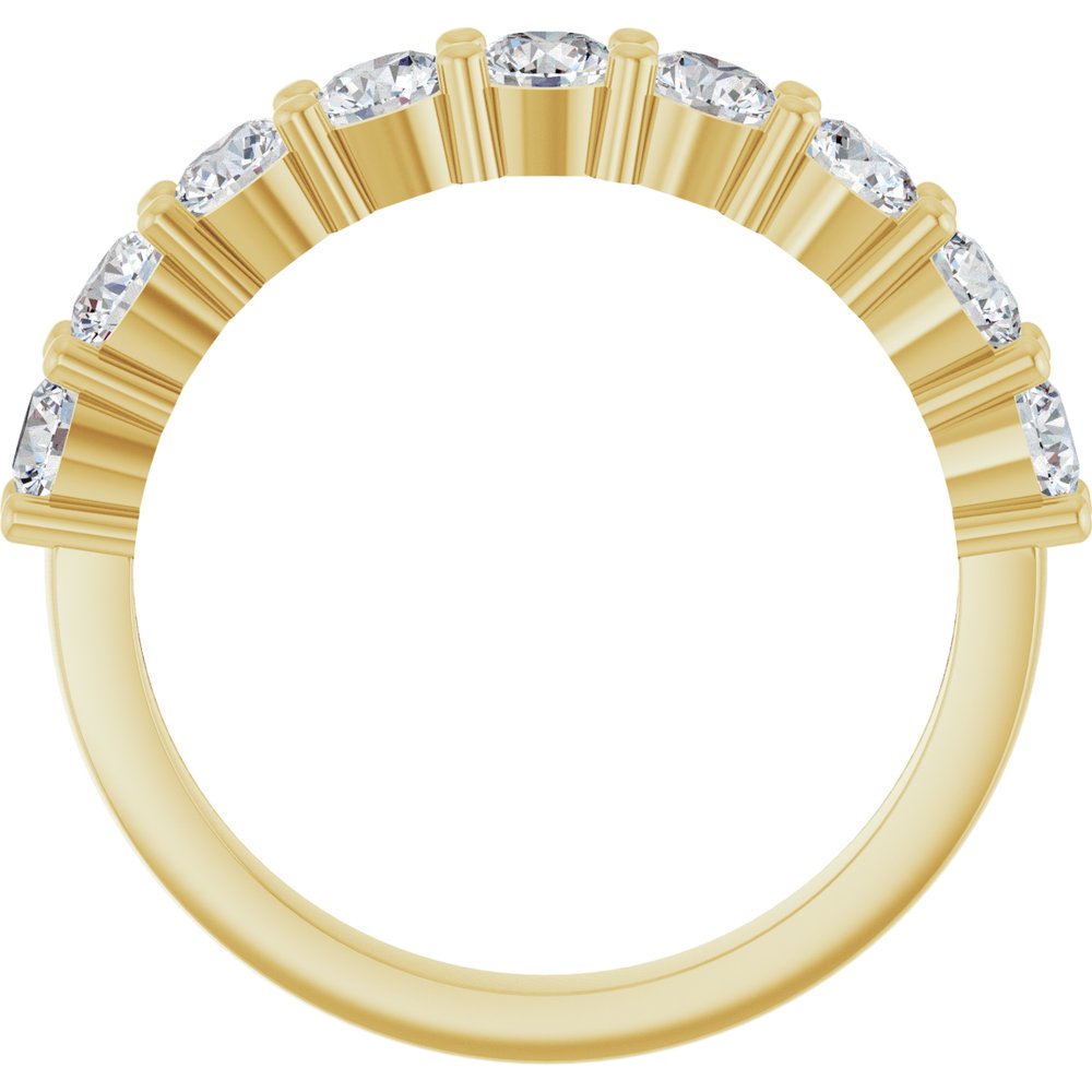 14K Yellow Gold 1 1/4 CTW Lab-Grown Diamond Anniversary Band