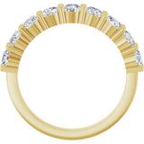 14K Yellow Gold 1 1/4 CTW Lab-Grown Diamond Anniversary Band