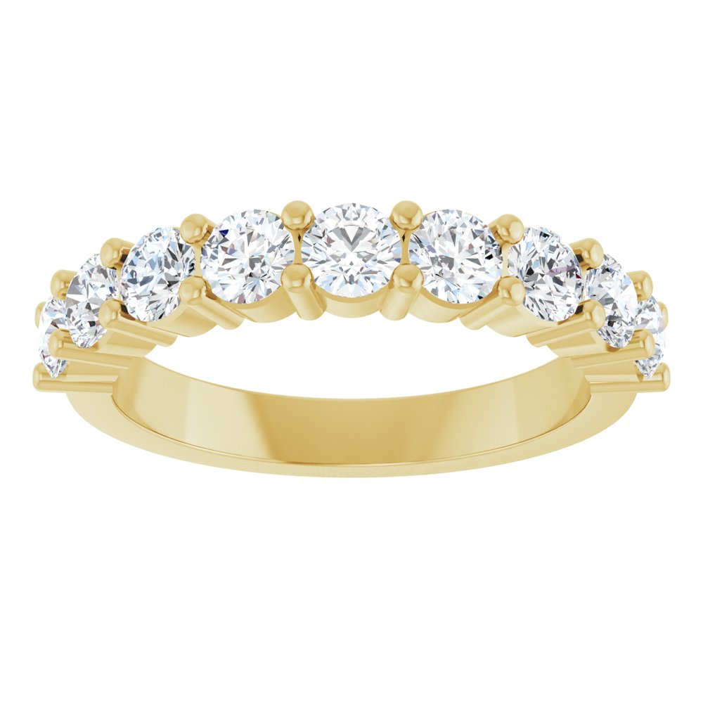 14K Yellow Gold 1 1/4 CTW Lab-Grown Diamond Anniversary Band