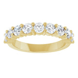 14K Yellow Gold 1 1/4 CTW Lab-Grown Diamond Anniversary Band