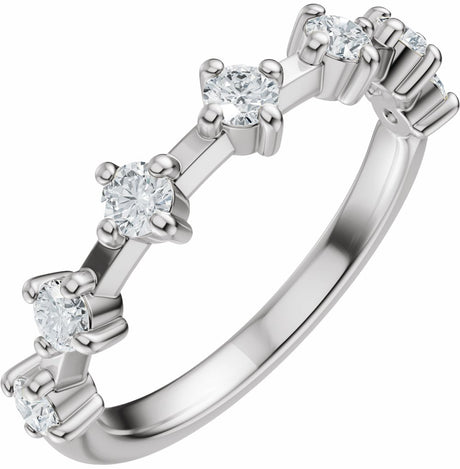14K White Gold 1/2 CTW Lab-Grown Diamond Anniversary Band