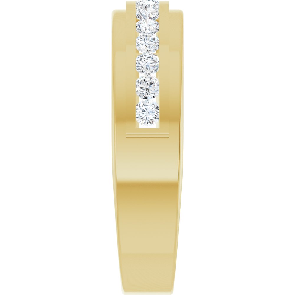 14K Yellow Gold 5/8 CTW Lab-Grown Diamond Band