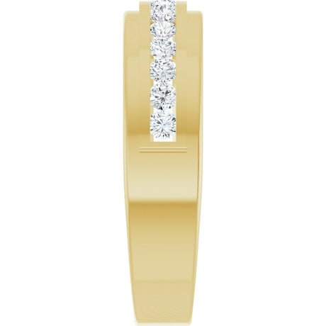 14K Yellow Gold 5/8 CTW Lab-Grown Diamond Band