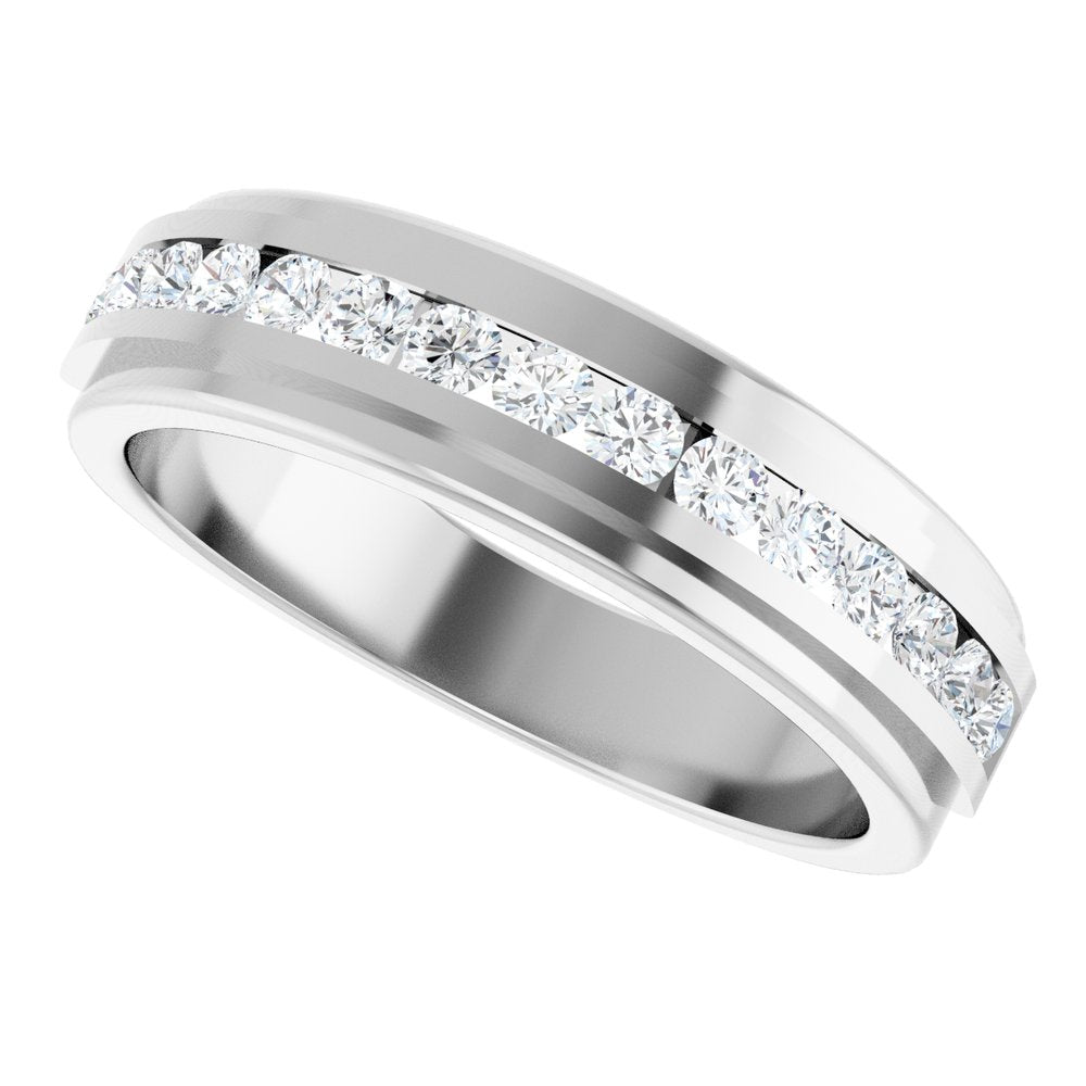 14K White Gold 5/8 CTW Lab-Grown Diamond Band