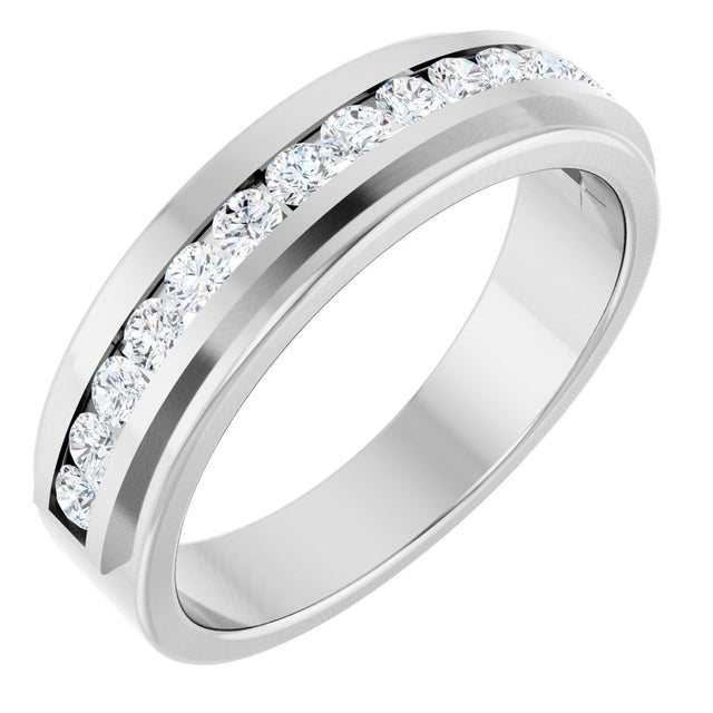 14K White Gold 5/8 CTW Lab-Grown Diamond Band