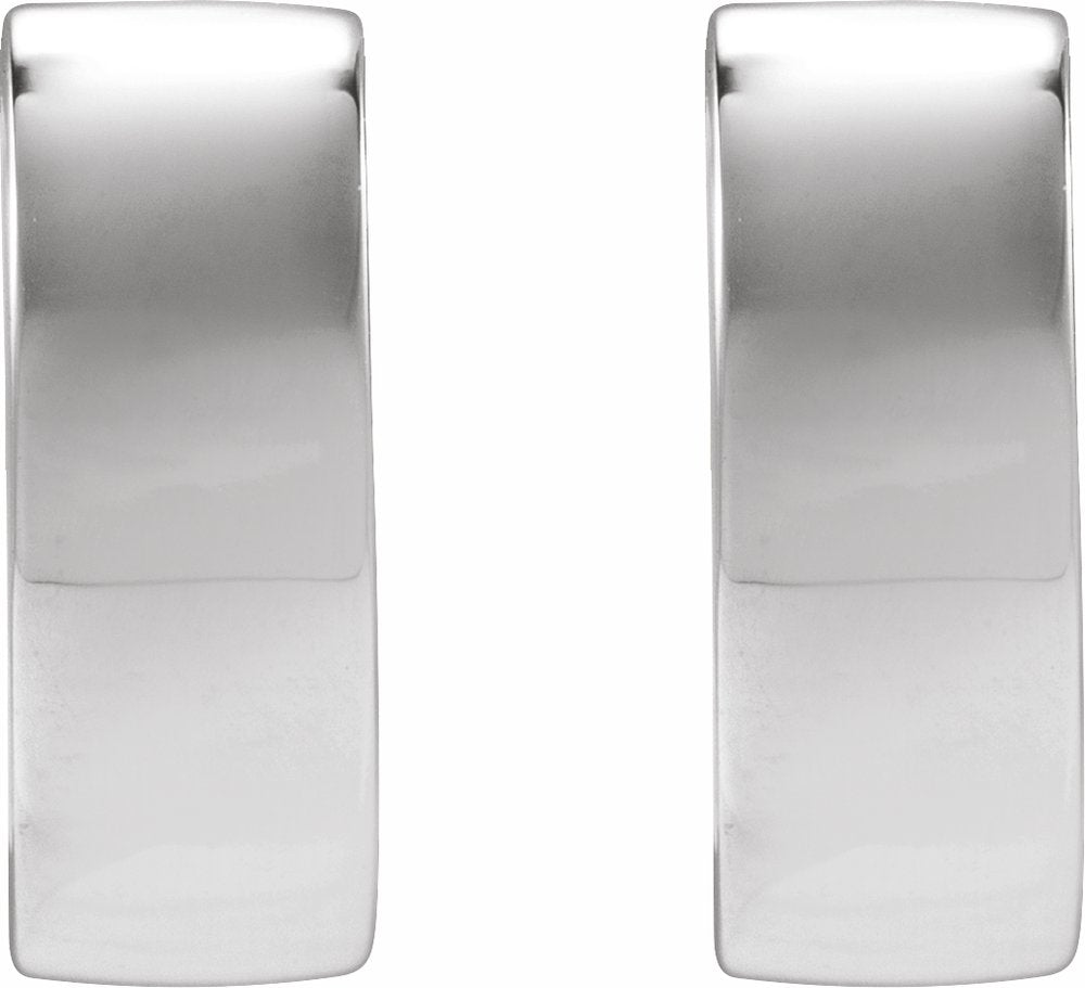 Sterling Silver Hinged 12 mm Hoop Earrings