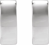 Sterling Silver Hinged 12 mm Hoop Earrings