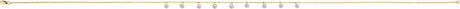 14K Yellow Gold Cultured White Freshwater Pearl 18" Necklace