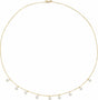 14K Yellow Gold Cultured White Freshwater Pearl 18" Necklace