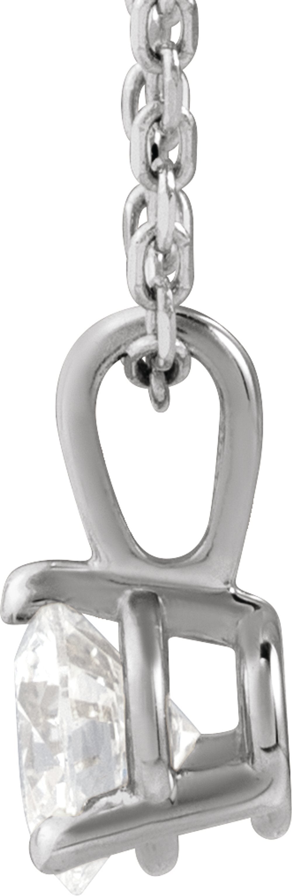 14K White Gold 1/3 CTW Lab-Grown Diamond 18" Necklace