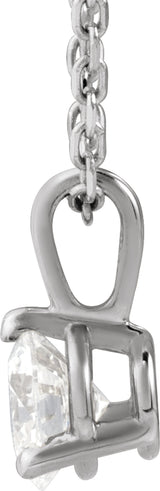 14K White Gold 1/3 CTW Lab-Grown Diamond 18" Necklace