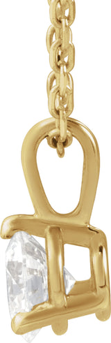 14K Yellow Gold 1/3 CTW Lab-Grown Diamond 18" Necklace