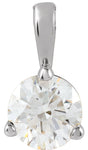 Sterling Silver 1/3 CT Lab-Grown Diamond Pendant 