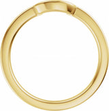 14K Yellow Gold Band for 9x7 mm Elongated Cushion Ring