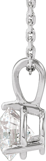 14K White Gold 3/4 CTW Lab-Grown Diamond 18" Necklace