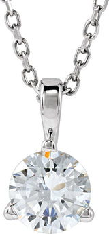14K White Gold 1/2 CTW Lab-Grown Diamond 18" Necklace