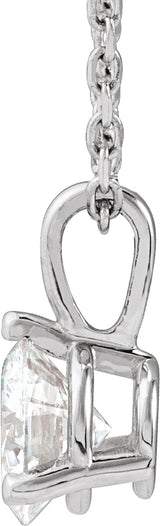 14K White Gold 1/2 CTW Lab-Grown Diamond 18" Necklace