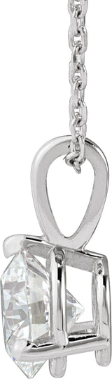 14K White Gold 1 CTW Lab-Grown Diamond 18" Necklace