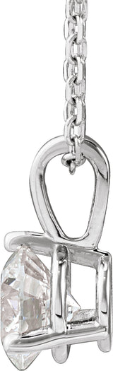 14K White Gold 5/8 CTW Lab-Grown Diamond 18" Necklace
