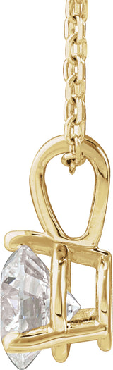 14K Yellow Gold 5/8 CTW Lab-Grown Diamond 18" Necklace