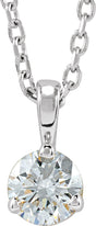 14K White Gold 1/4 CTW Lab-Grown Diamond 18" Necklace