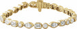 14K Yellow Gold 7 1/8 CTW Lab-Grown Diamond Line 7" Bracelet