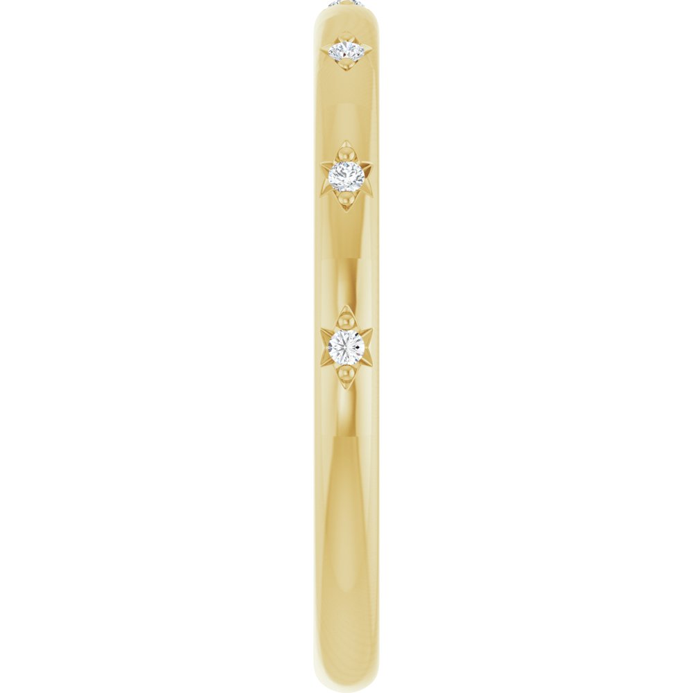 14K Yellow Gold .04 CTW Lab-Grown Diamond Anniversary Band
