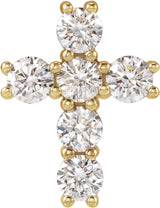 14K Yellow 1/2 CTW Lab-Grown Diamond Pendant