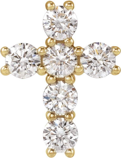 14K Yellow 1/2 CTW Lab-Grown Diamond Pendant