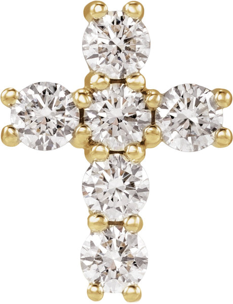 14K Yellow 3/4 CTW Lab-Grown Diamond Pendant