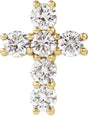 14K Yellow 9/10 CTW Lab-Grown Diamond Pendant