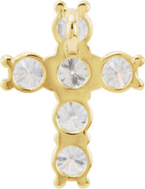 14K Yellow 3/4 CTW Lab-Grown Diamond Pendant