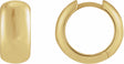 14K Yellow Gold Hinged 15 mm Hoop Earrings