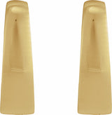 14K Yellow Gold Hinged  15 mm Hoop Earring