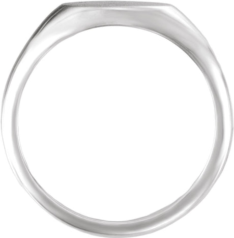 Sterling Silver 10x7 mm Oval Signet Ring