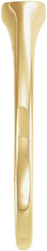 14K Yellow Gold Oval Signet Ring