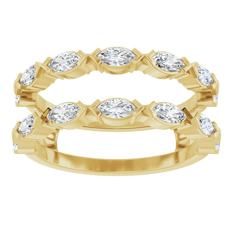 14K Yellow Gold 7/8 CTW Lab-Grown Diamond Ring Guard