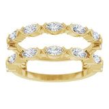 14K Yellow Gold 7/8 CTW Lab-Grown Diamond Ring Guard