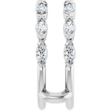 14K White Gold 7/8 CTW Lab-Grown Diamond Ring Guard