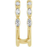14K Yellow Gold 7/8 CTW Lab-Grown Diamond Ring Guard