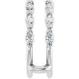 14K White Gold 7/8 CTW Lab-Grown Diamond Ring Guard