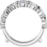 14K White Gold 7/8 CTW Lab-Grown Diamond Ring Guard