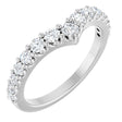 14K White Gold 1/2 CTW Lab-Grown Diamond Contour Band