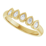 14K Yellow Gold 3/8 CTW Lab-Grown Diamond Anniversary Band