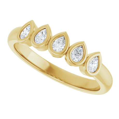 14K Yellow Gold 3/8 CTW Lab-Grown Diamond Anniversary Band