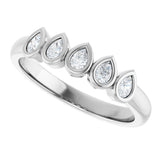 14K White Gold 3/8 CTW Lab-Grown Diamond Anniversary Band