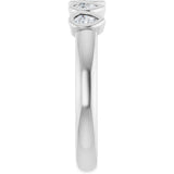 14K White Gold 3/8 CTW Lab-Grown Diamond Anniversary Band
